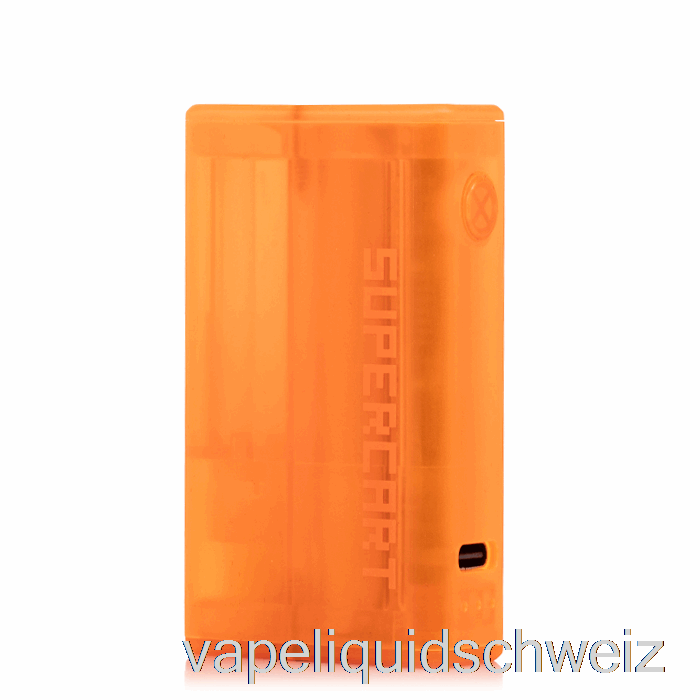 Supercart Superbox 510 Batterie Dayglo Orange Vape Liquid E-Liquid Schweiz